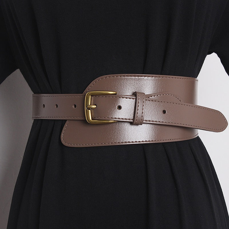 Irregular Cowhide Belt