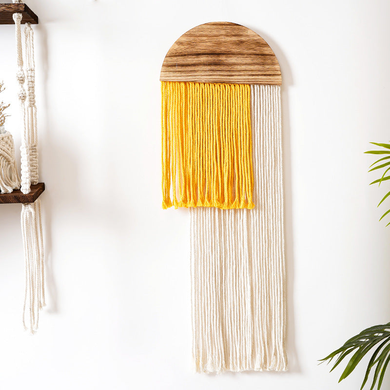 Handmade Minimalist Tassel tapestry