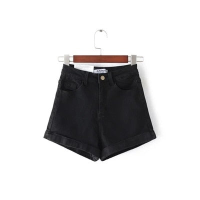 High Waist Denim Casual Shorts