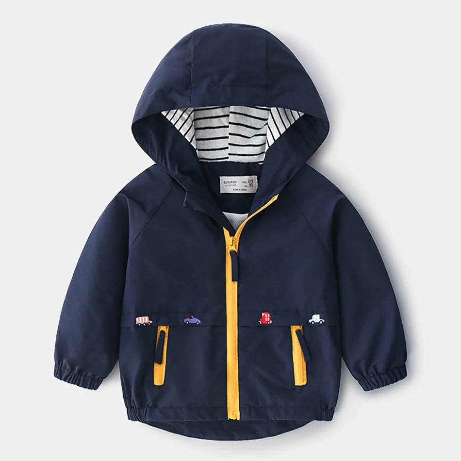 Hooded windbreaker design Jacket for kids