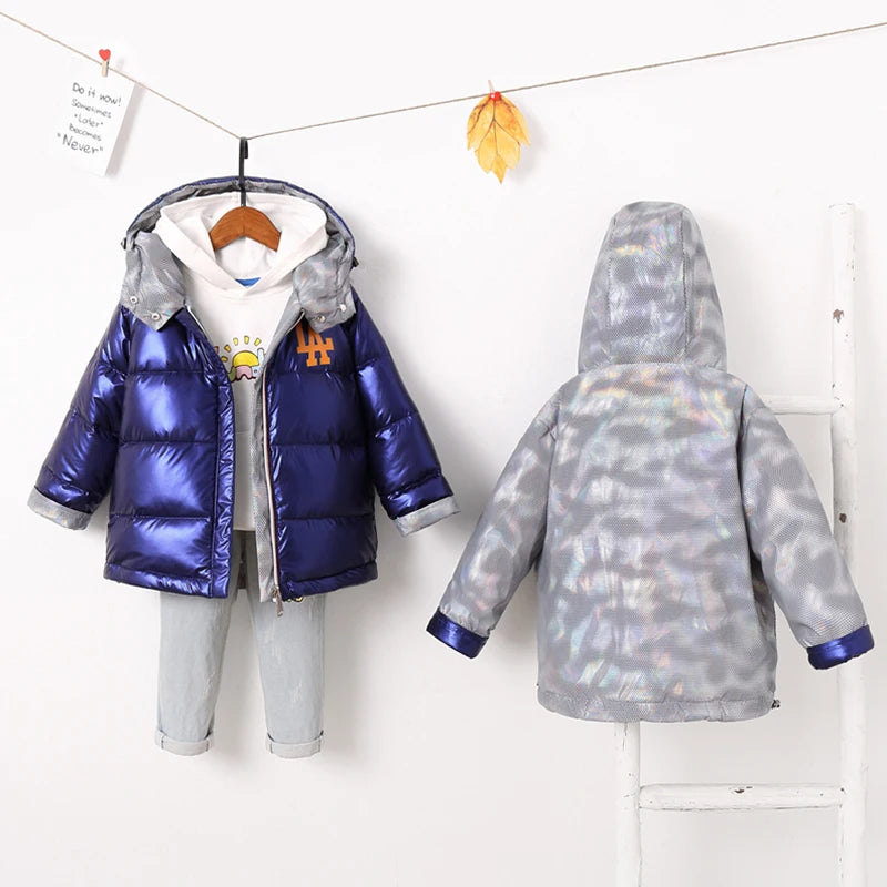 Double-sided Hooded Jackets Coats