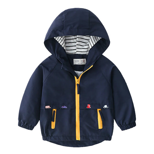 Hooded windbreaker design Jacket for kids