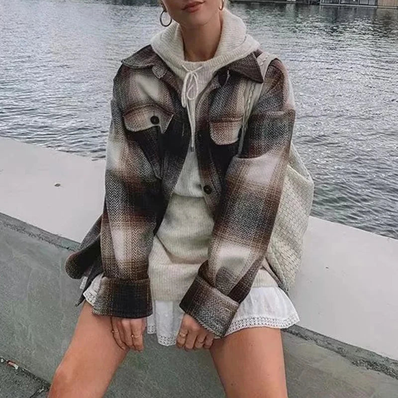 Oversized Plaid Shirt