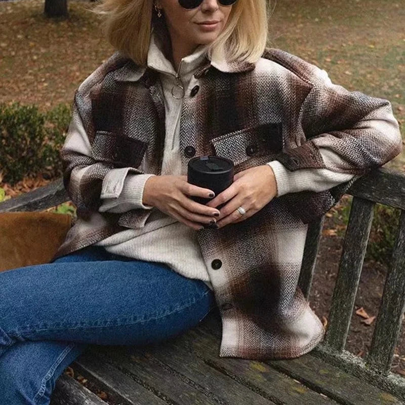 Oversized Plaid Shirt