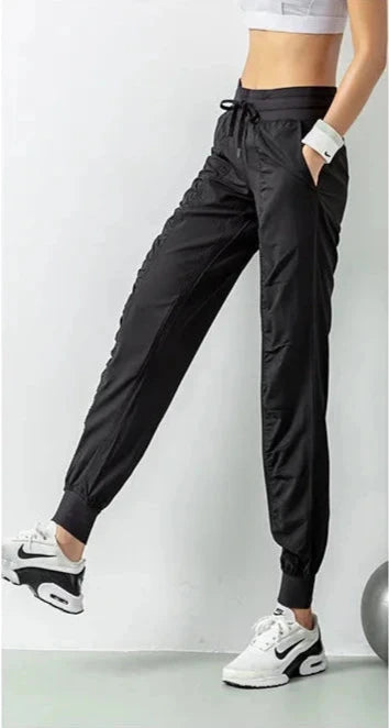 Sporty Drawstring Running Joggers