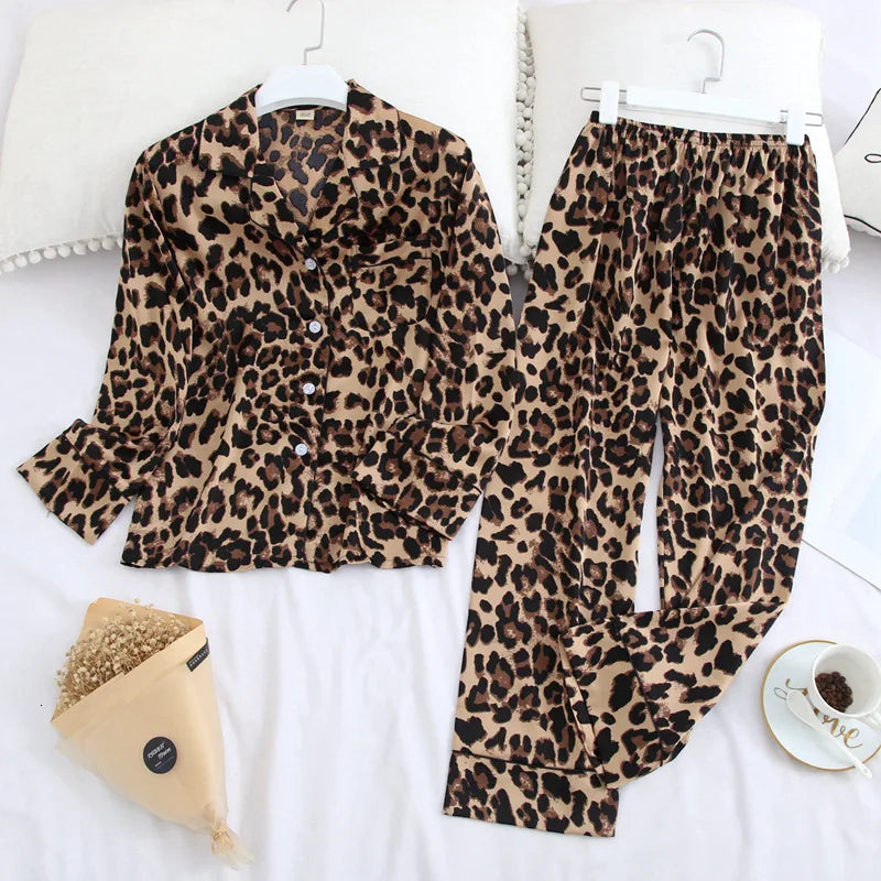 Ice Silk Pajamas Set