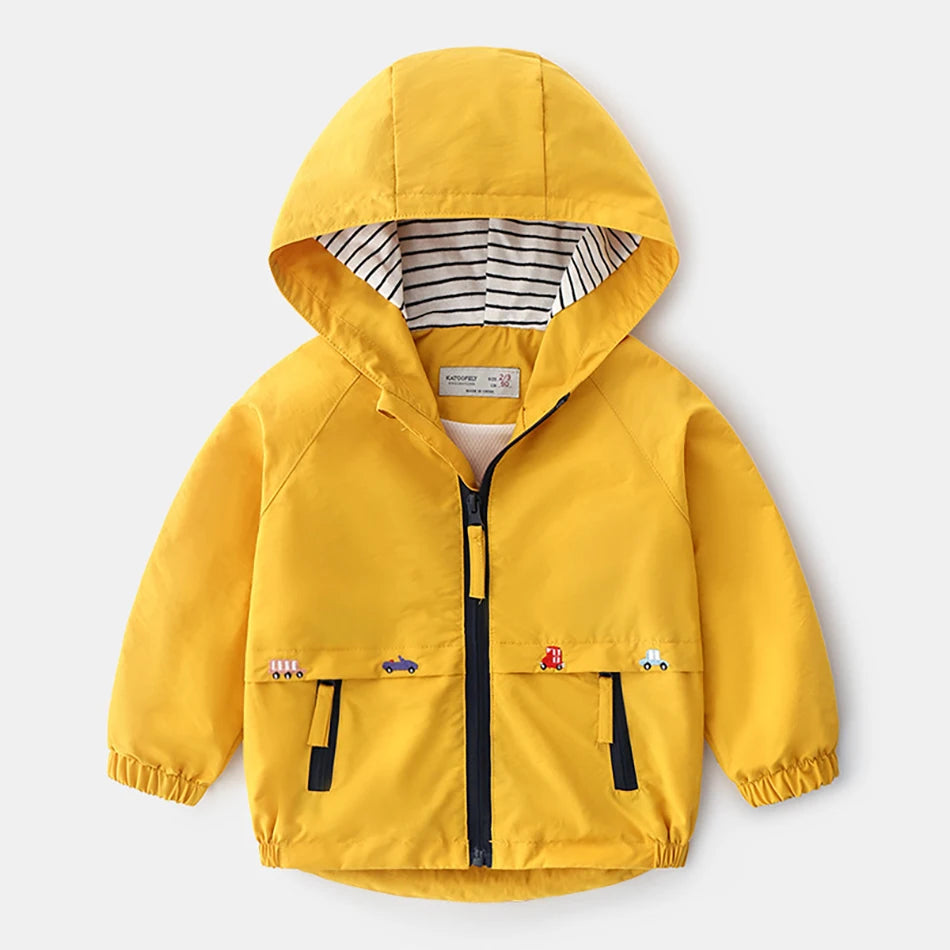 Hooded windbreaker design Jacket for kids