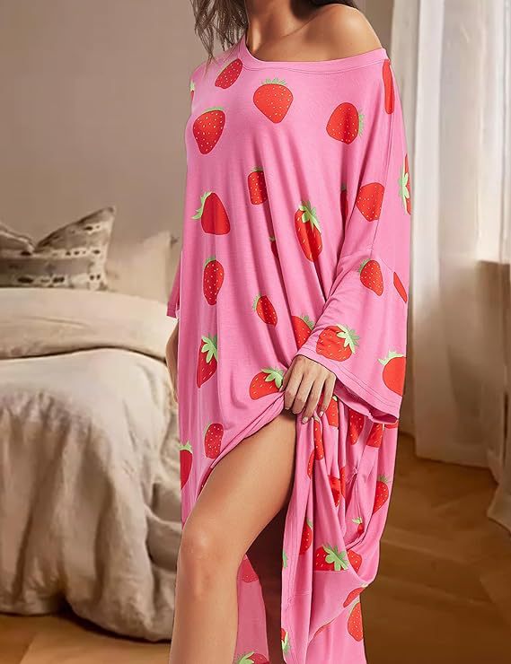 Printed T-Shirt Pajamas Dress