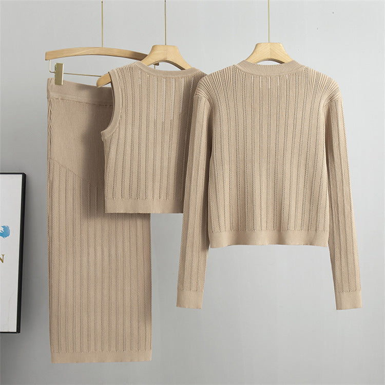 Three-Piece Knit Set