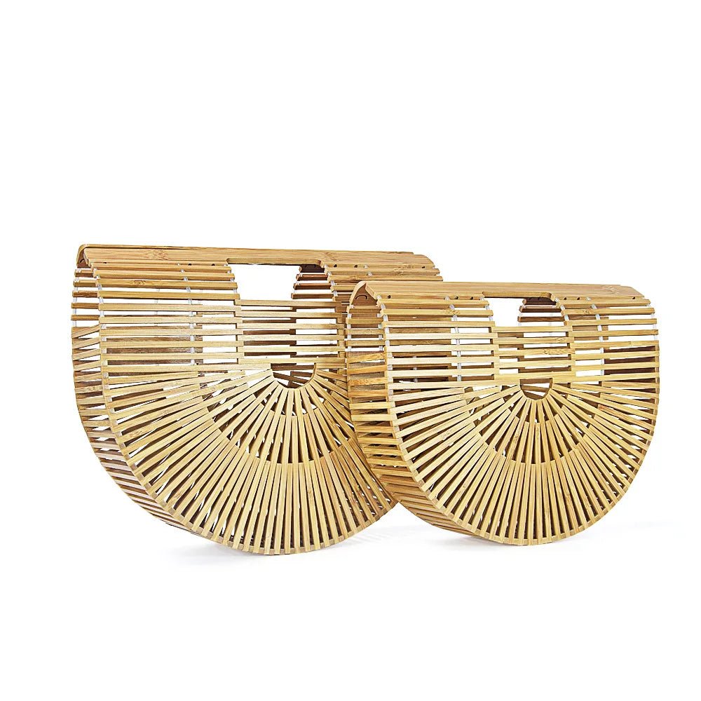 Handmade Bamboo Woven Handbag